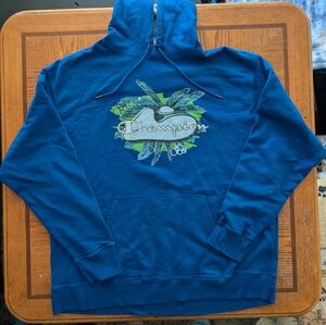 Champion Palm Trees Blue Hoodie